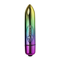 Віброкулька Rocks Off Coloured 7 Speed RO-80mm Rainbow, 7 режимів роботи, на батарейці Feromon