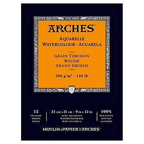 Альбом для акварелі Canson Arches, 12 арк, 300 гр. 23*31-9*12, фото 3