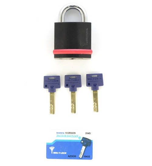 未使用　タグ付き　10-11 Newcastle 9番CARROLLＰＵＭＡ　M Навесной замок MUL-T-LOCK NE12L *INTERACTIVE+ 264S+ 25 мм 12 мм
