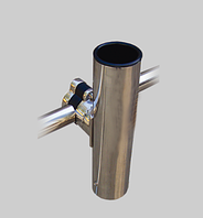 Неіржавкий тримач вудки з кріпленням на рейлінгову трубу