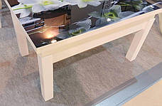 Стіл трансформер Флай зі склом Fusion Furniture, колір білий, фото 4