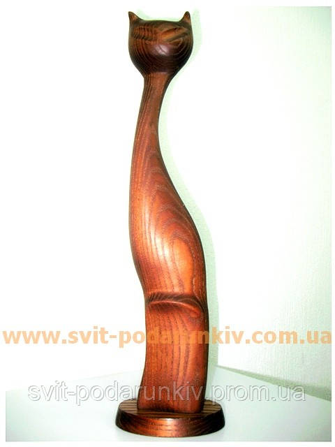 Статуэтка Кот, сувенир из дерева - фото 1 - id-p3280419