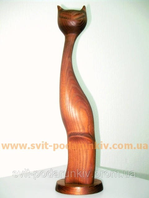 Статуэтка Кот, сувенир из дерева - фото 4 - id-p3280419