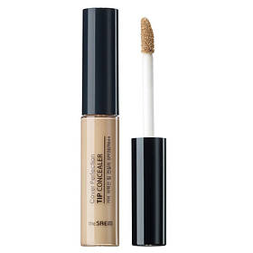 Рідкий консилер для обличчя The Saem Cover Perfection Tip Concealer 01. Clear Beige 6.5 г (8806164107980)