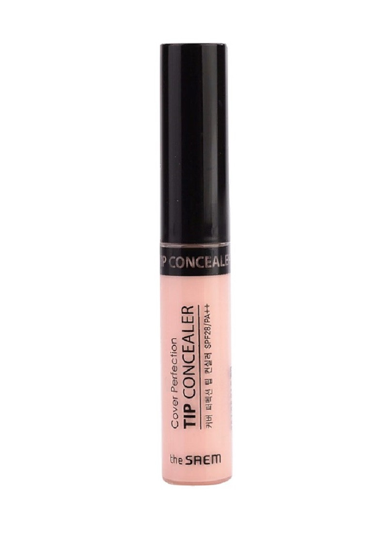 Рідкий консилер для обличчя The Saem Cover Perfection Tip Concealer Brightener 6,5 г (8806164136782), фото 1