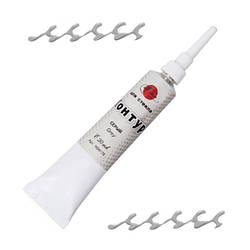 Контур для скла та кераміки, Сірий, 20 мл, Таир