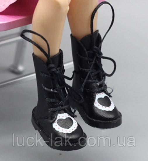 Чобітки для ляльки блайз Blythe, черевики для Блайз із серцем, фото 1