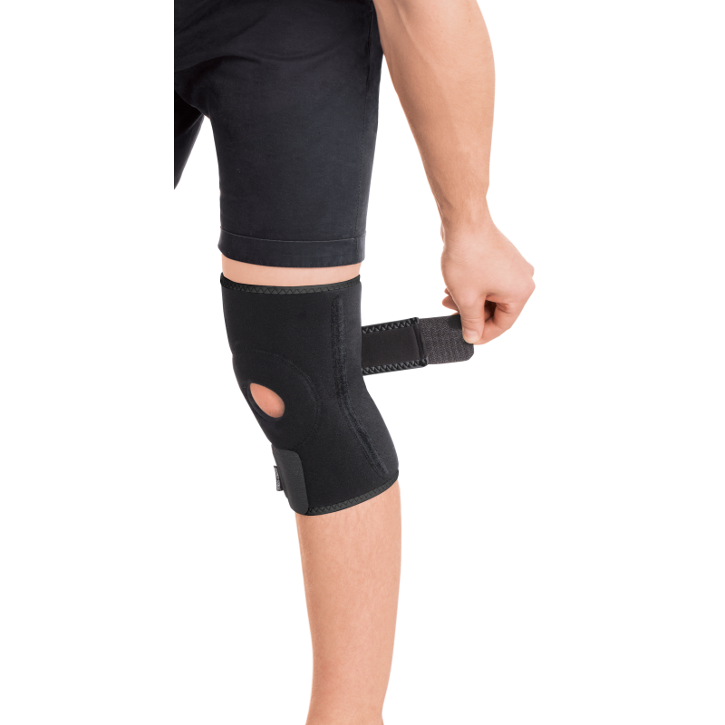 Бандаж для колінного суглоба з 2 ребрами жорсткості роз'ємний неопреновий Тип 517
