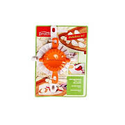 Форма для ліплення вареників, набір 2 шт., пластик, бежевий/оранжевий, CH-4009