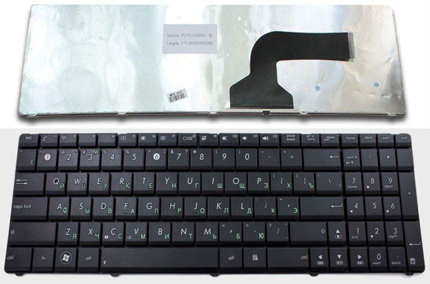 Клавіатура для ноутбука Asus 04GN0K1KRU00, 04GNQX1KRU00, 04GNV32KRU00, -1, -2, -3, -6,