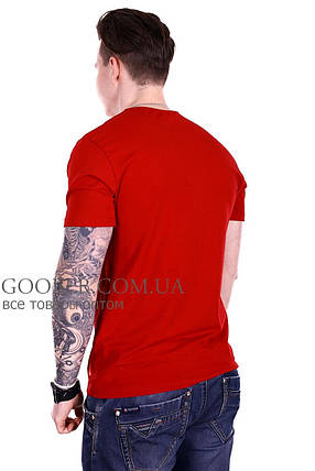 Чоловіча однотонна футболка 44/8 Mastif корал M, фото 2