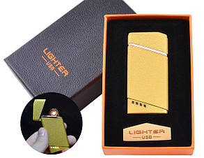 Запальничка USB в подарунковій коробочці Lighter HL-18 спіраль розжарювання, фото 4