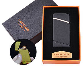 Запальничка USB в подарунковій коробочці Lighter HL-18 спіраль розжарювання, фото 3