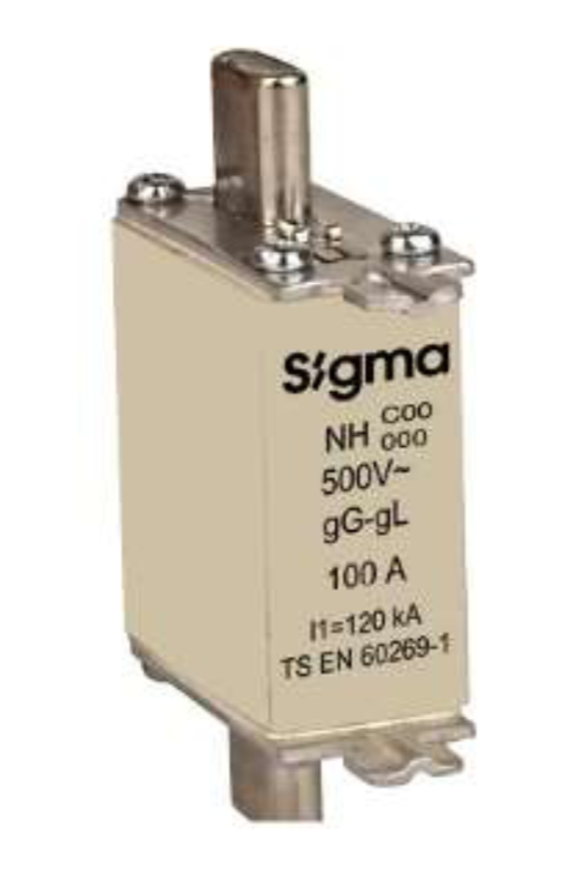 Запобіжник ножовий керамічний загального призначення типоразмір 00, 63 А