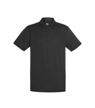 Мужская спортивная футболка поло черная 038-36 - фото 1 - id-p464955463