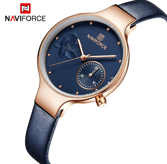 Жіночі наручні кварцові годинники Naviforce NF5001-RGBEBE