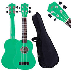 Укулеле сопрано Glarry UK101 GR (чохол, струни, скарбничка, медіатор)