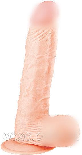 Реалістичний вібратор на присоску BIGSTUFF 8.5INCH FLESH, 22х4,5 см.