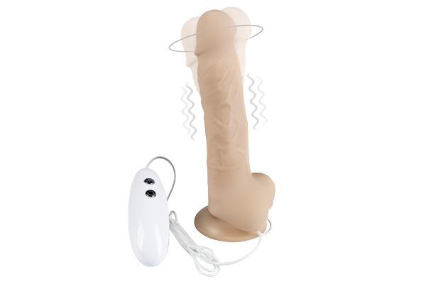 Вібратор з обертанням Alive Cesar Vibro Plus Mega Realistic, 18х3,5 см.