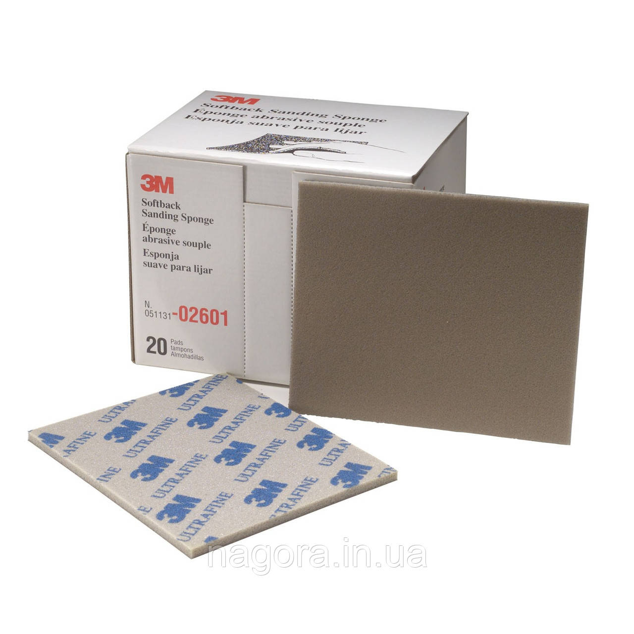 Абразивні губки 3M Softback 140*115 мм P600 Ultrafine