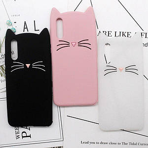 Гумовий 3D чохол для Xiaomi Mi 9X Усики (3 кольори)