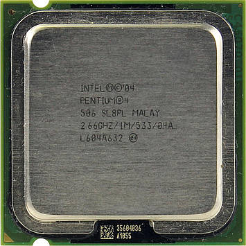 Процесор Intel Pentium 4 506 2.66 GHz / 1M / 53 (SL8PL) s775, tray