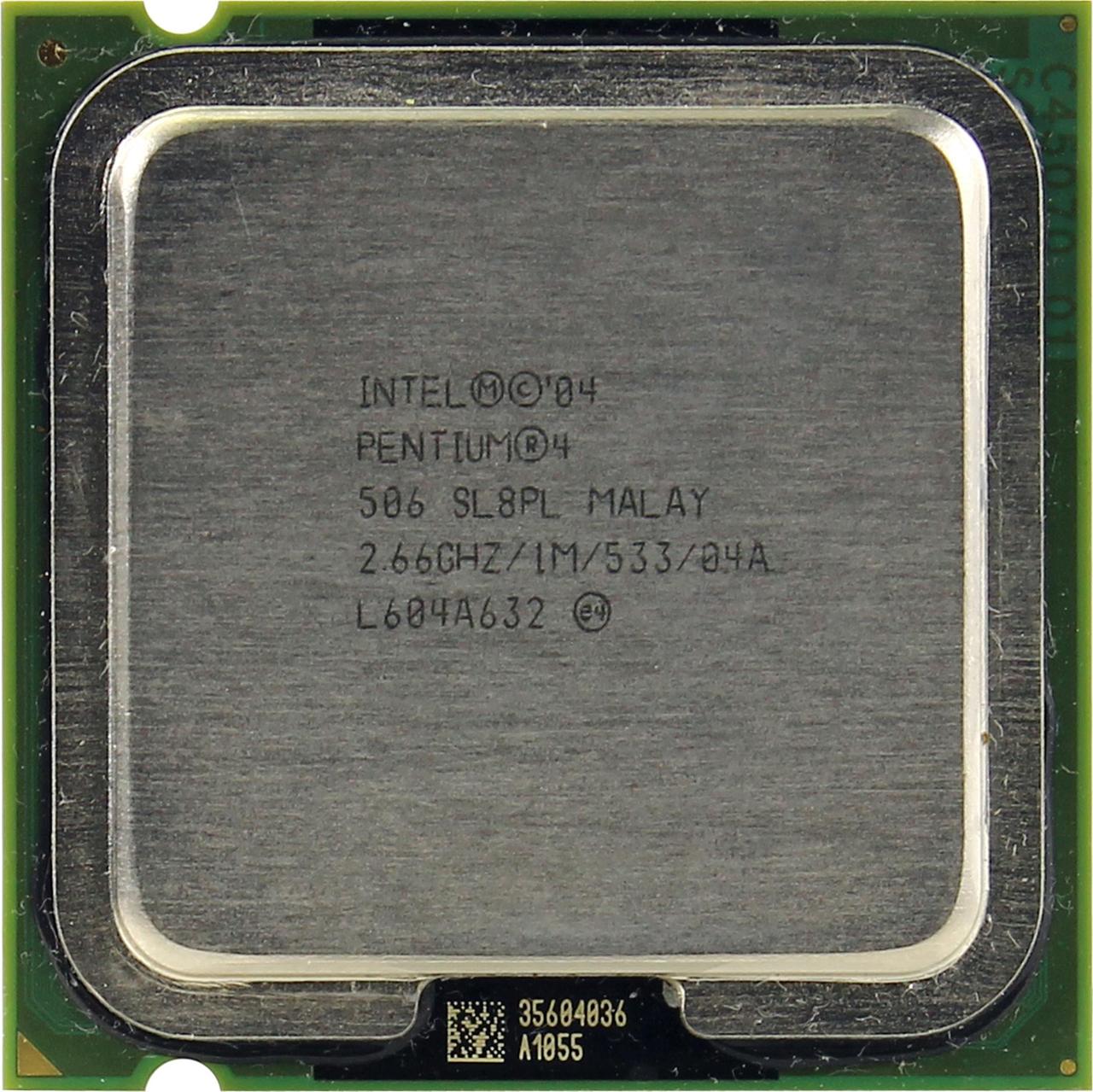 Процессор Intel Pentium 4 506 2.66GHz/1M/533 (SL8PL) s775, tray - фото 1 - id-p13596466