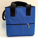 Термосумка (сумка-холодильник термос, термобокс, термо ланчбокс) для їжі та пляшечок 15л OSPORT Lite (FI-0126) Синій, фото 5