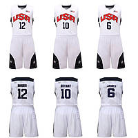 Біла баскетбольна форма Dream Team USA (майка + шорти) команда США