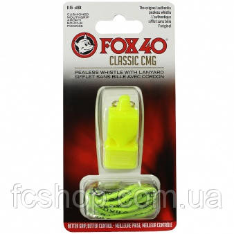 Свисток Original Fox 40 CMG Safety Classic 9603-1308 (Салатовий), Салатовий, Розмір (EU) — 1SIZE