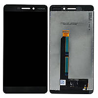 Дисплей (екран) для Nokia 6.1 TA-1050/Dual Sim TA-1043 + тачскрін, чорний, оригінал
