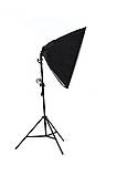 Постійне студійне світло, набір (софтбокси 50x70, плафони, стійки) 240 см, фото 5