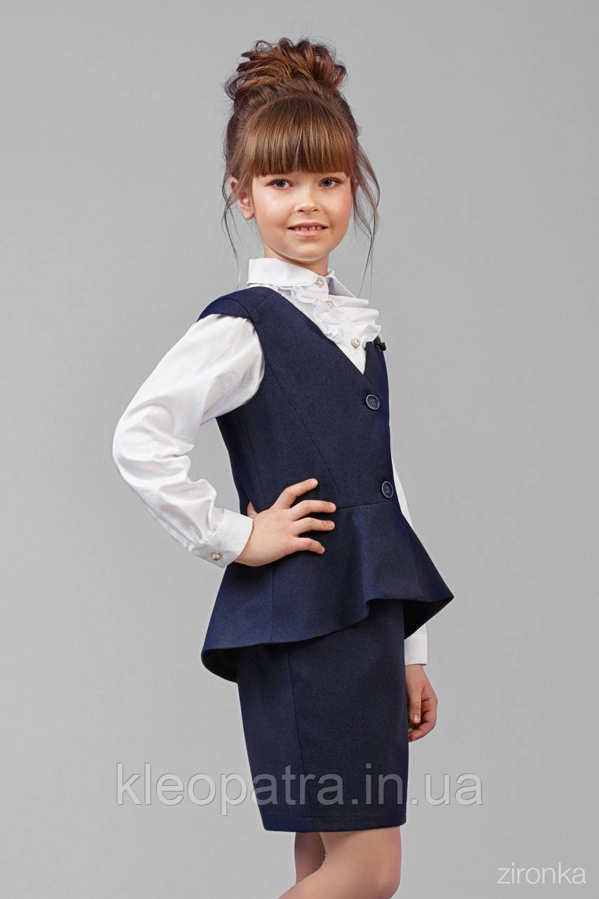 Жилет шкільний для дівчинки 34-8003