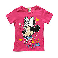 Футболка Minnie Mouse для девочки. 90, 100, 110, 130 см