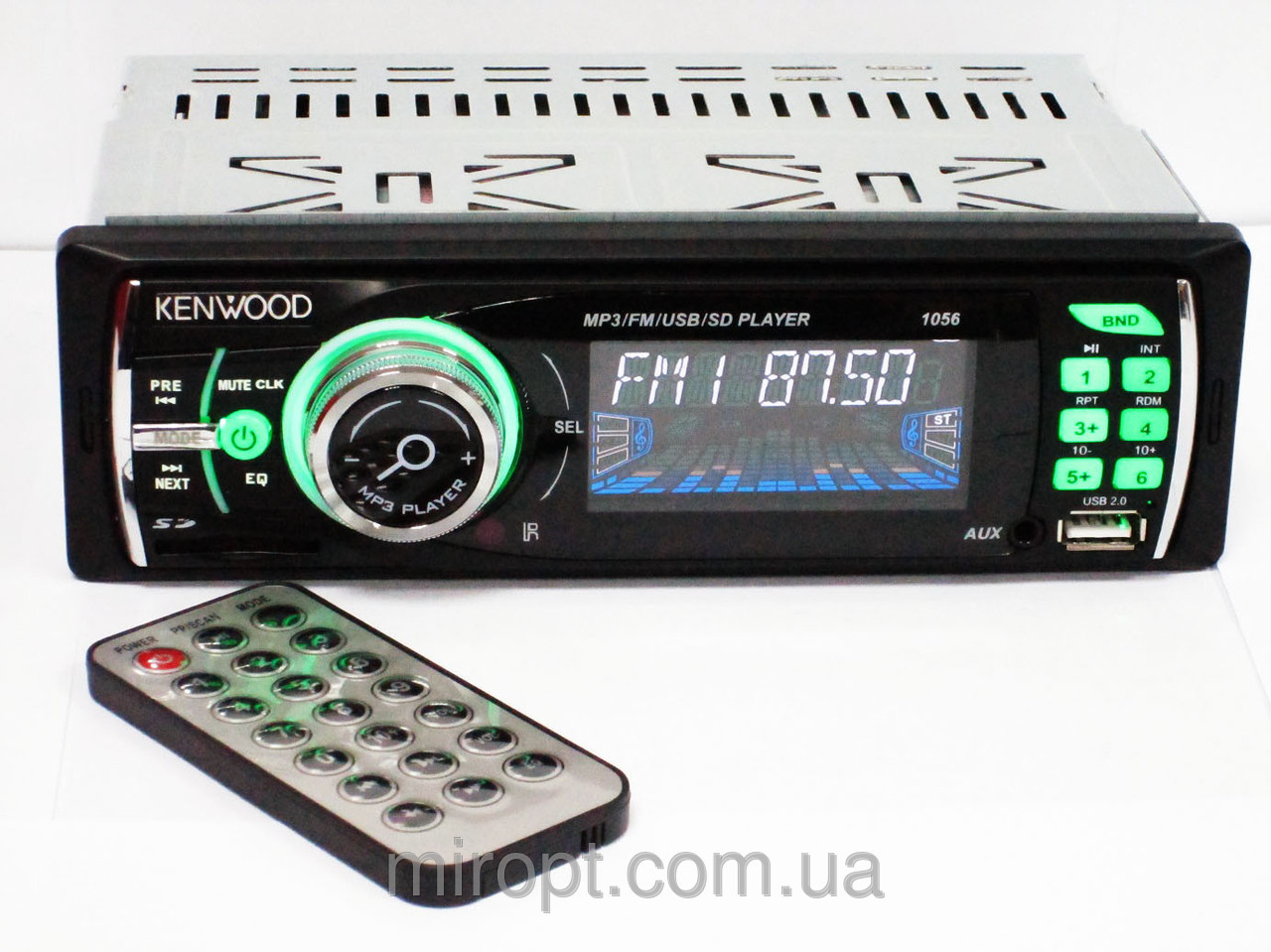 Автомагнітола Kenwood 1056 USB+Оплата за отримання