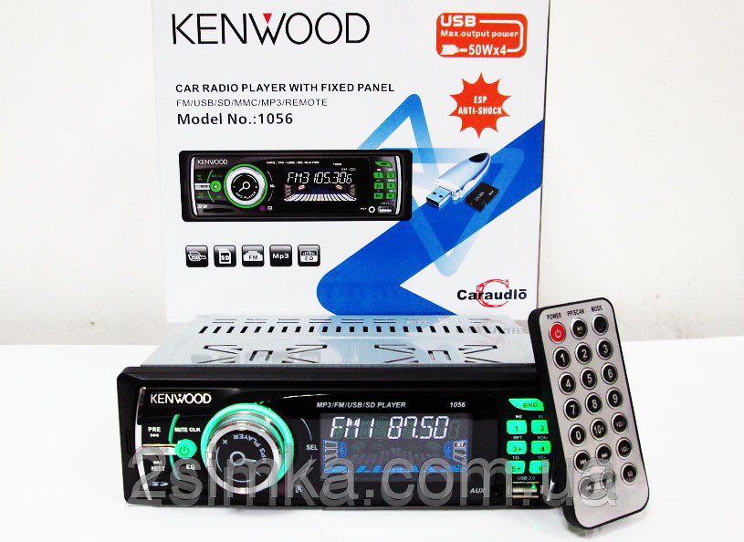 Автомагнитола Kenwood 1056 USB+Оплата при получени - фото 2 - id-p85541445