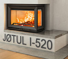 Камінна топка Jotul I-520 FR (Норвегія) + бічне скло праворуч, фото 4
