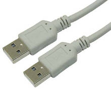 Шнур USB (шт.A. шт. А.), 2 метри, сірий
