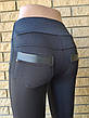 Штани жіночі з високою посадкою, тканина дайвінг (щільні лосини) D&S, Туреччина, фото 6