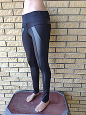 Штани жіночі з високою посадкою, тканина дайвінг (щільні лосини) D&S, Туреччина, фото 4