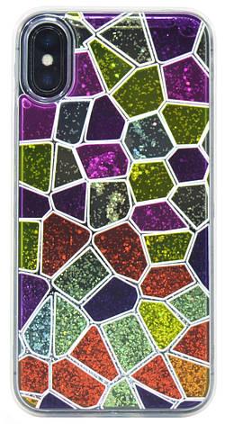 Чохол-накладка Falabella для Apple iPhone X / XS(5.8") TPU+PC (Multicolored mosaic), фото 1