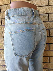 Джинси жіночі коттонові із завищеною талією, з вишивкою MRCN, Туреччина, фото 5