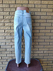 Джинси жіночі котонові із завищеною талією, з вишивкою OZO JEANS, Туреччина, фото 4