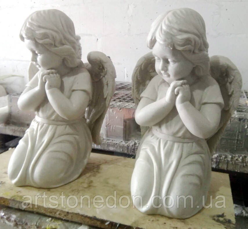 Ангелы из мрамора. Скульптура Ангела девочки № 88 из литьевого мрамора 50 см - фото 7 - id-p659216421