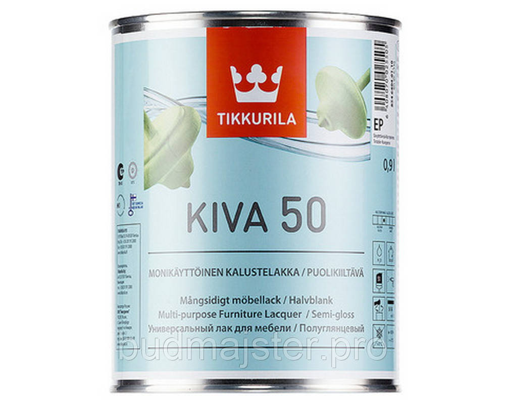 Лак Tikkurila Ківа півглянцевий, 0,9 л