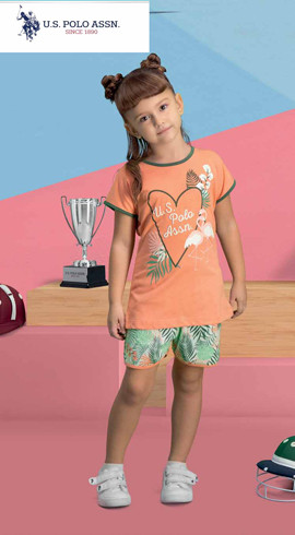 Футболка+капрі для дівчинки 465-4 U.S.Polo Assn, фото 1