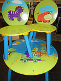 Набір дитячих меблів «Сафарі» Е 03-1145 круглий столик і два стільці. КИЇВ, фото 2