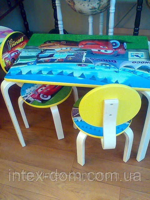 Набір дитячих меблів J002-294 (дитячий столик і стільчики), дерево. КИЇВ