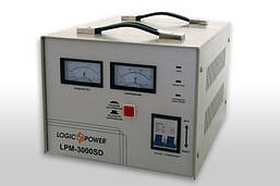 Стабілізатор напруги сервоприводний LogicPower LPМ-3000SD (2400 Вт)