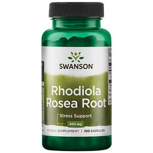 Swanson Premium Rhodiola Rosea Root Родіола рожева (золотий корінь), 100 капс по 400 мг